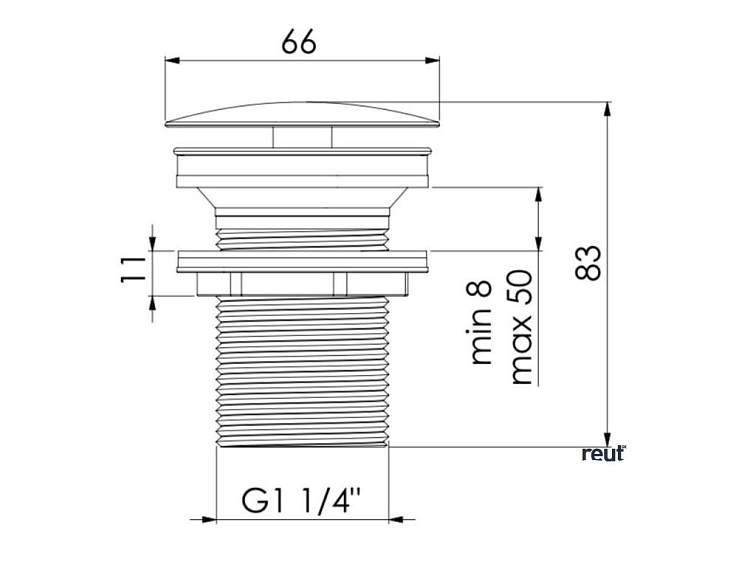 Steinberg 100 Neuzatvárateľná výpusť, chróm 1 001 693