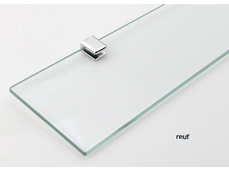 Aqualine SAMBA sklenená polica 600mm, chróm SB125