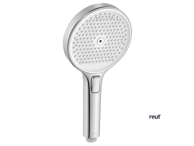 kielle Oudee Set sprchovej hlavice, tyče a hadice, chróm/biela 20402SE10