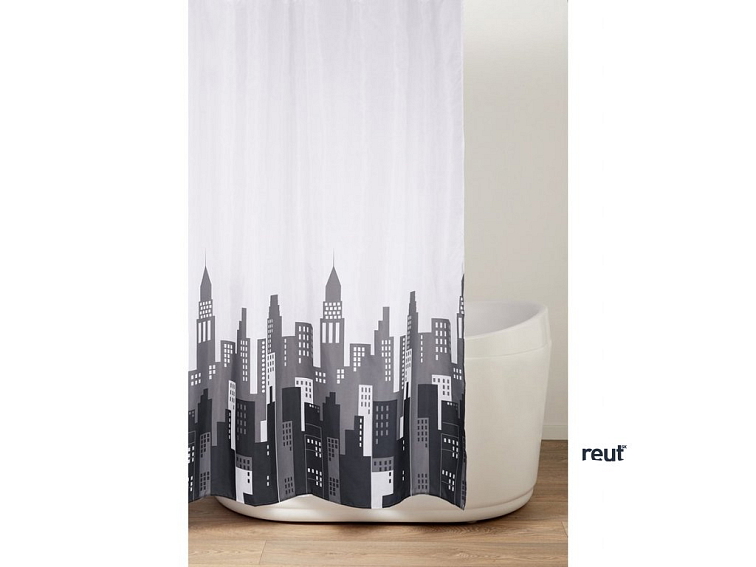 Aqualine Sprchový záves 180x200cm, polyester, kruhy ZV030