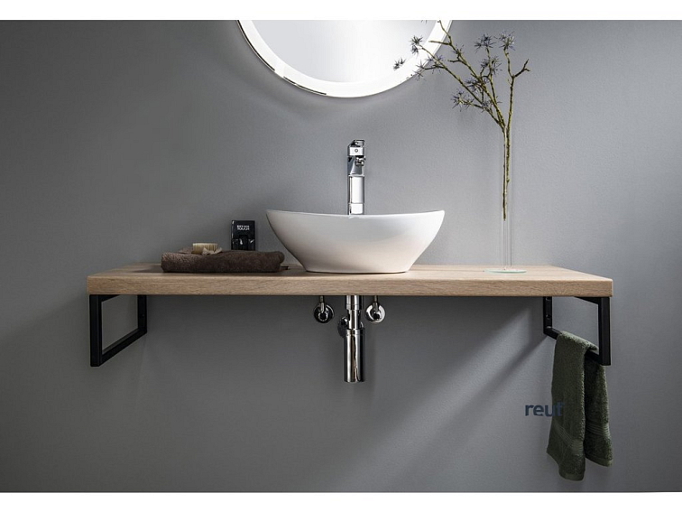 Aqualine Keramické umývadlo 42x34cm, na dosku, biela 49412