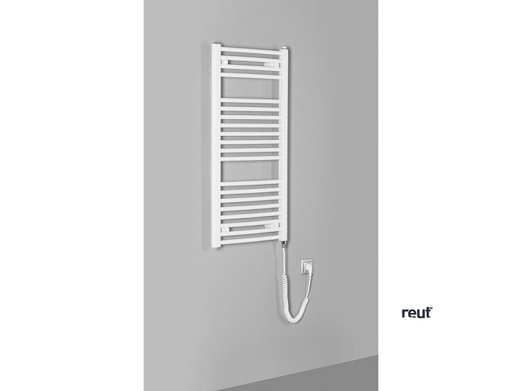 Aqualine DIRECT-E & ORBIT-E ORBIT-E elektrické vykurovacie teleso, oblé, 450x960 mm, 300 W, biela ILEO94T