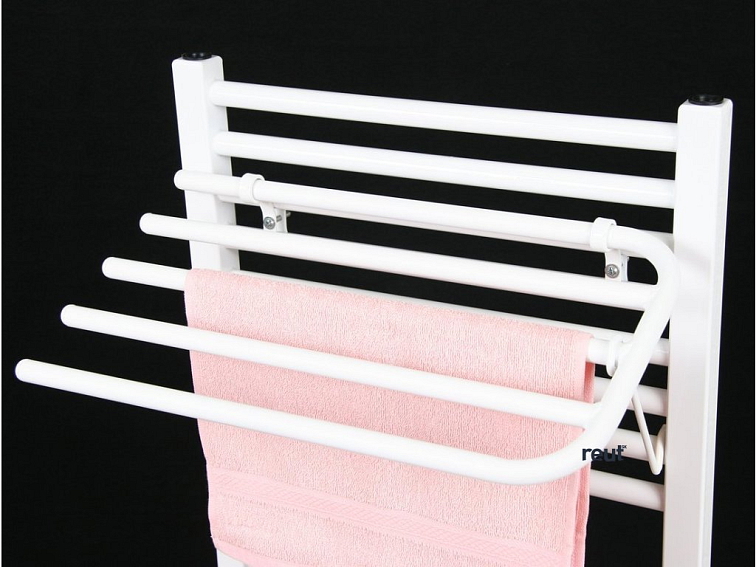 Aqualine Sušiak 4 uterákov na vykurovacie telesá, univerzálne upínanie, dĺžka 50cm, biela 25-03-SV450