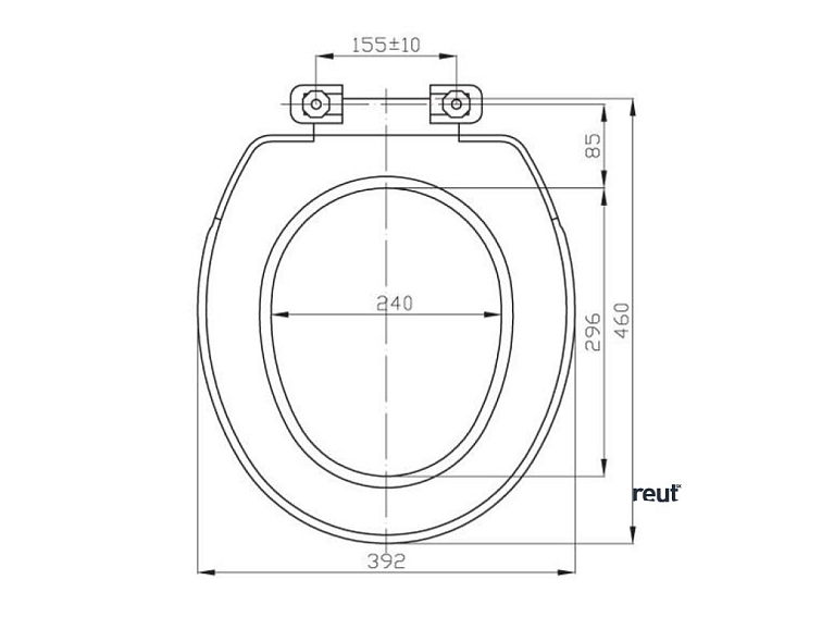 Aqualine HELENA WC sedátko, biela 3550