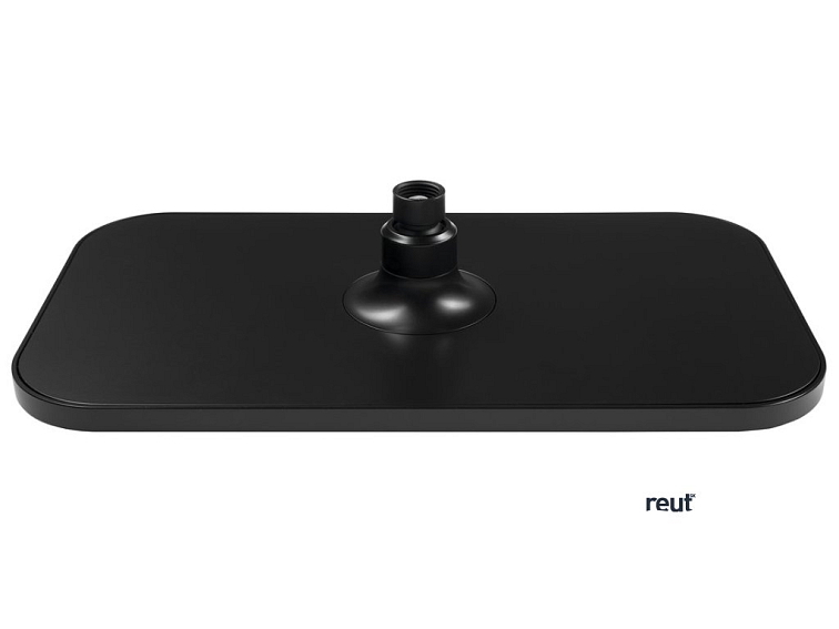 Aqualine Hlavová sprcha, 200x350mm, ABS/čierna mat SC296