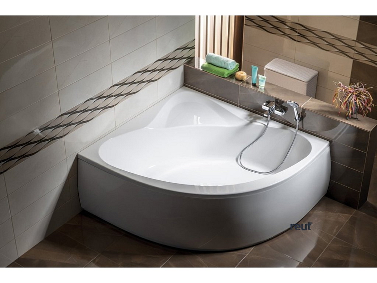 Aqualine DYJE rohová vaňa 150x150x41cm, biela A1550