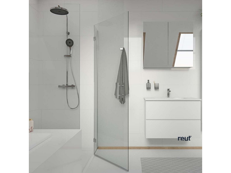 kielle Oudee Skrinka vrátane umývadla, 60x55x46 cm, 2 zásuvky, lesklá biela 50002S60