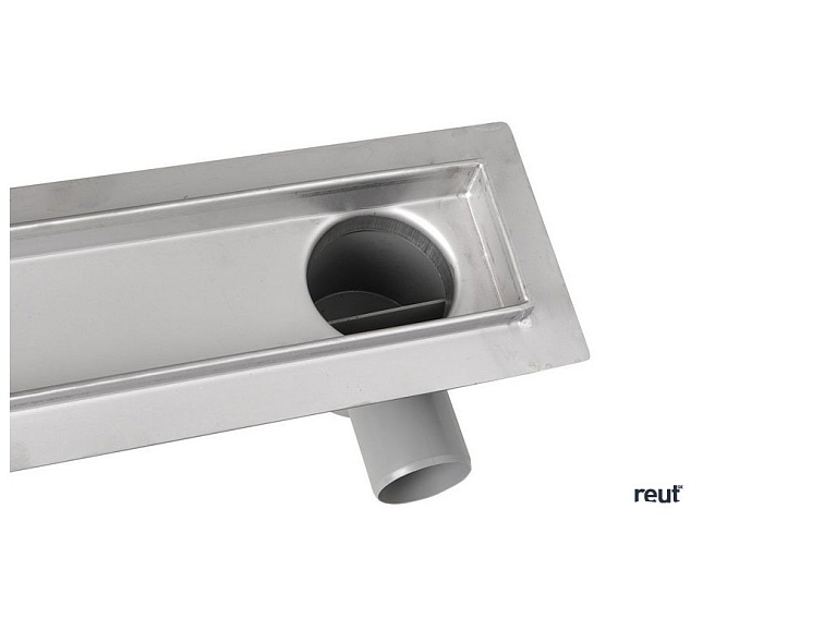 AQUALINE KANÁLIKY PAVINO podlahový žľab z nerezové oceli s roštom na dlaždice, L-860, DN50 2710-90