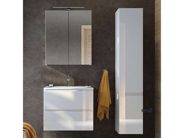 kielle Vega Zrkadlová skrinka, 60x73x15 cm, lesklá biela 50118600