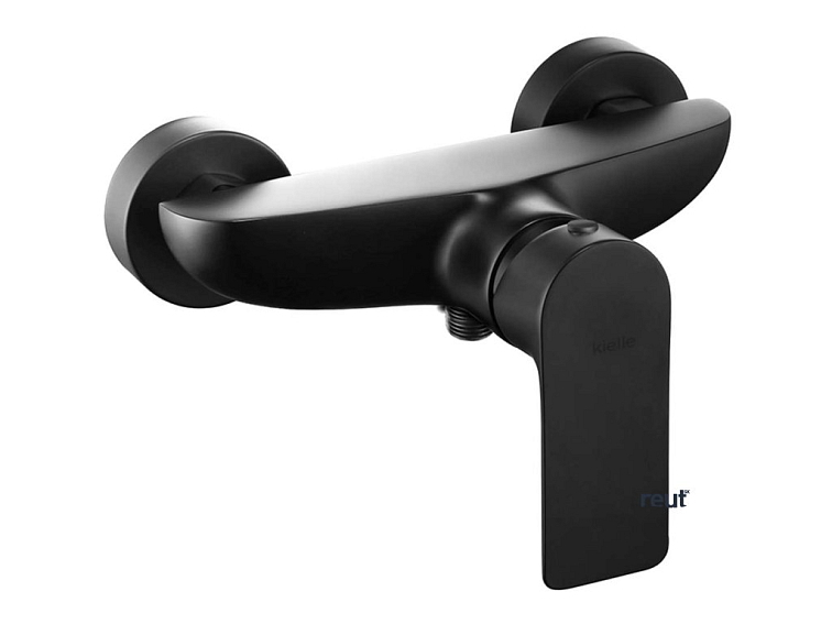 kielle Vega Sprchový set s batériou, tyčou, hadicou a sprchovou hlavicou, matná čierna 20618SN14