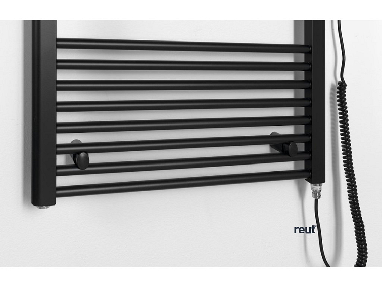 Aqualine DIRECT-E & ORBIT-E DIRECT-E elektrické vykurovacie teleso, rovné, 600x1680 mm, 800 W, čierna ILE66TB