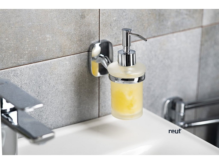 Aqualine RUMBA pohár, mliečne sklo, chróm RB104