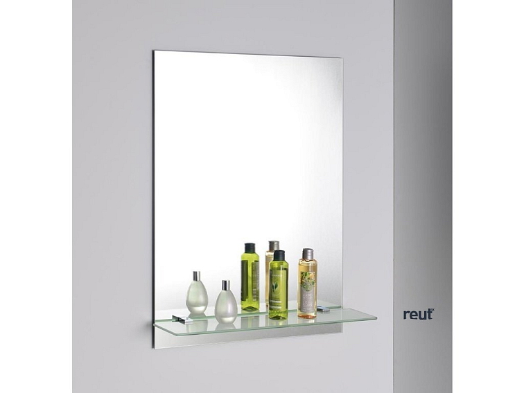 Aqualine SAMBA sklenená polica 600mm, chróm SB125