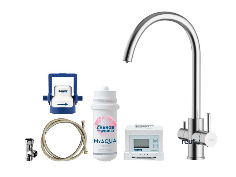 kielle Wimeo Drezová batéria vrátane filtrácie, brúsená nerezová 10525SFI15