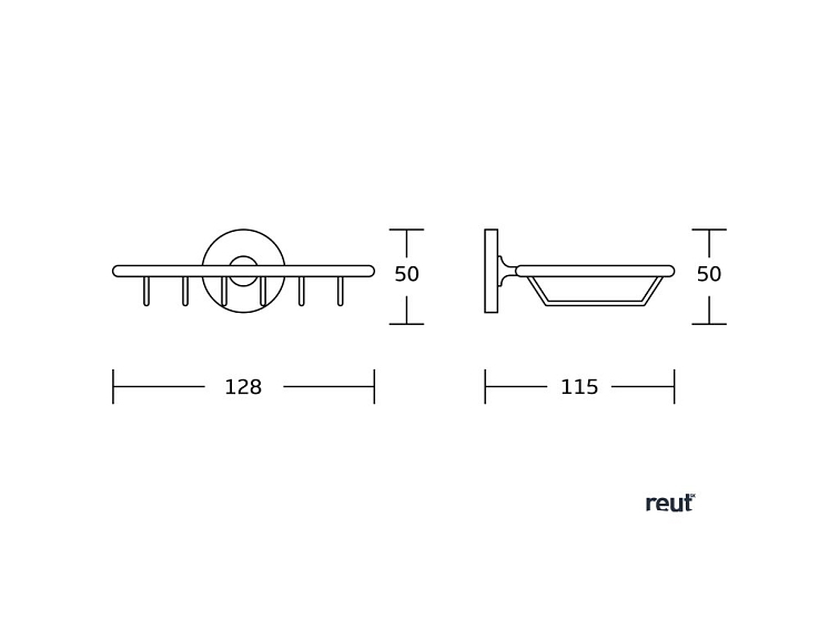 Aqualine SAMBA mydeľnička, chróm SB103