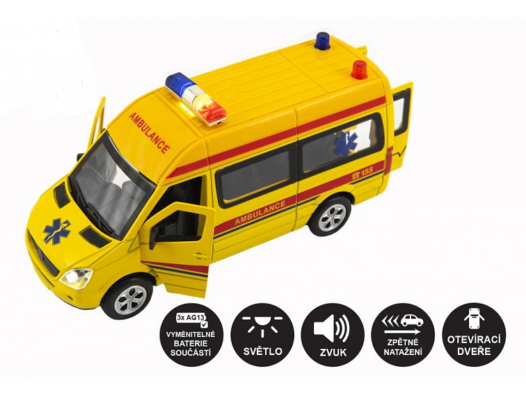 Sanitka na zpětné natažení