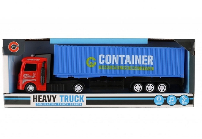 Kamion na setrvačník s kontejnerem