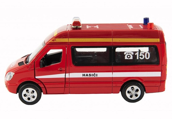 Hasičská dodávka se zvukem a světlem