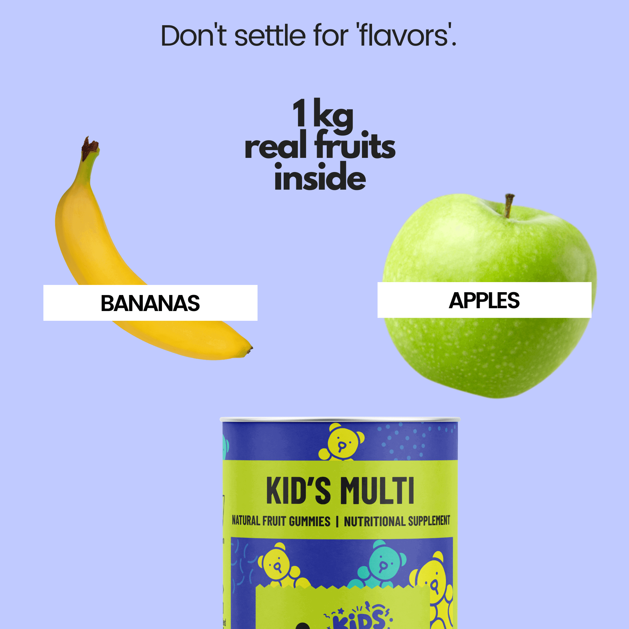 Fruit Gummies Kids Kit 2+1 ZDARMA (ovocné želé s vitamíny a minerály - set pro děti)