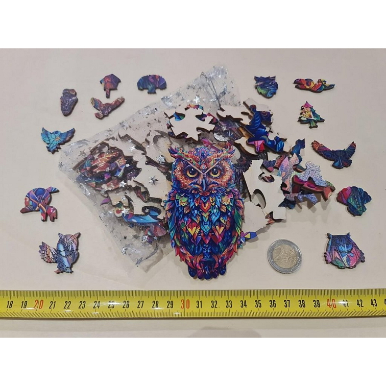 Žiarivá sova - SoulPassion (63 ks) - Drevené puzzle