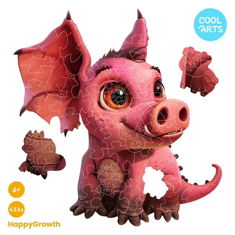 Lord Kvik - HappyGrowth (30 - 49 ks) - Drevené puzzle