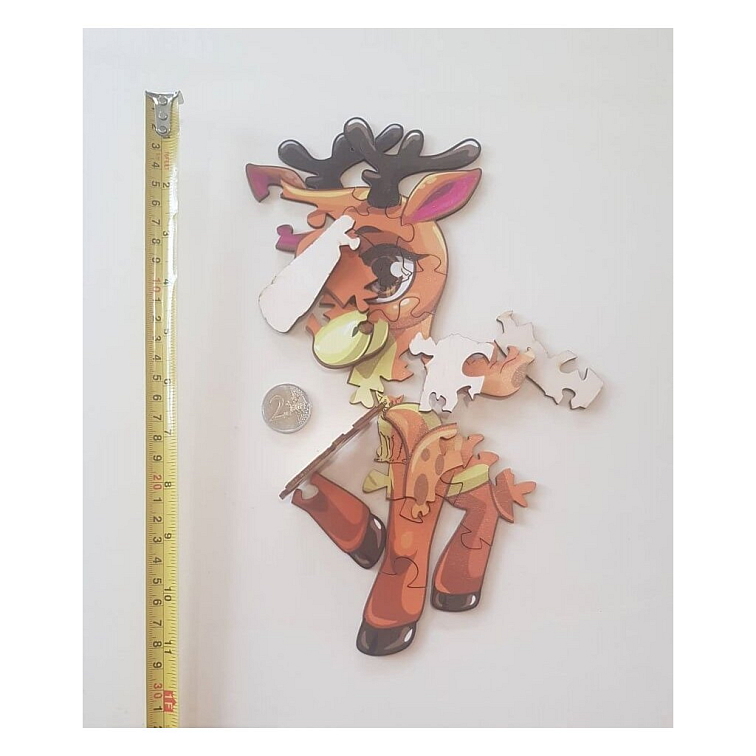 Drevené puzzle - Jeleň - Séria pre začiatočníkov