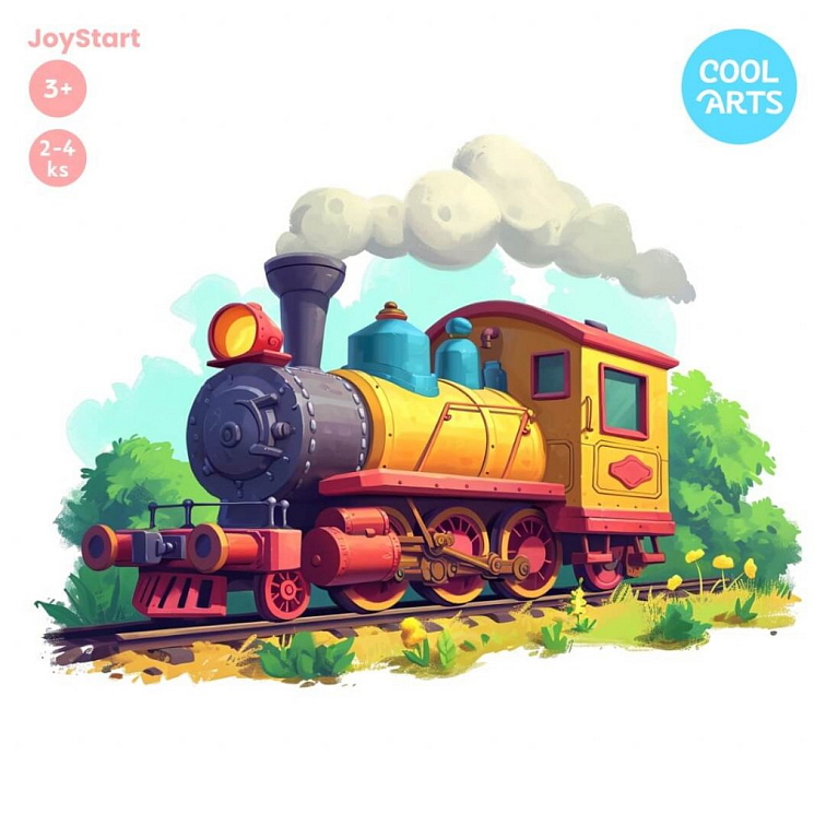 Parný vláčik - JoyStart - Drevené puzzle