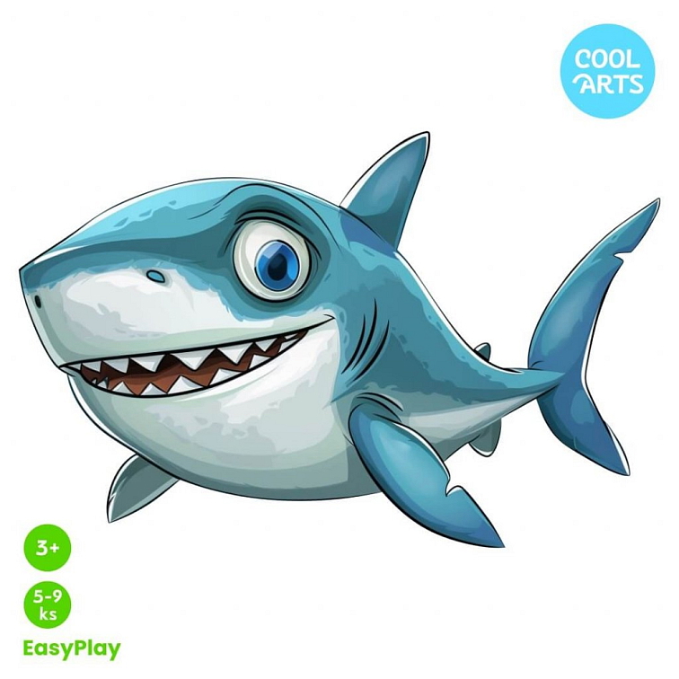 Malý žralok - EasyPlay - Drevené Puzzle