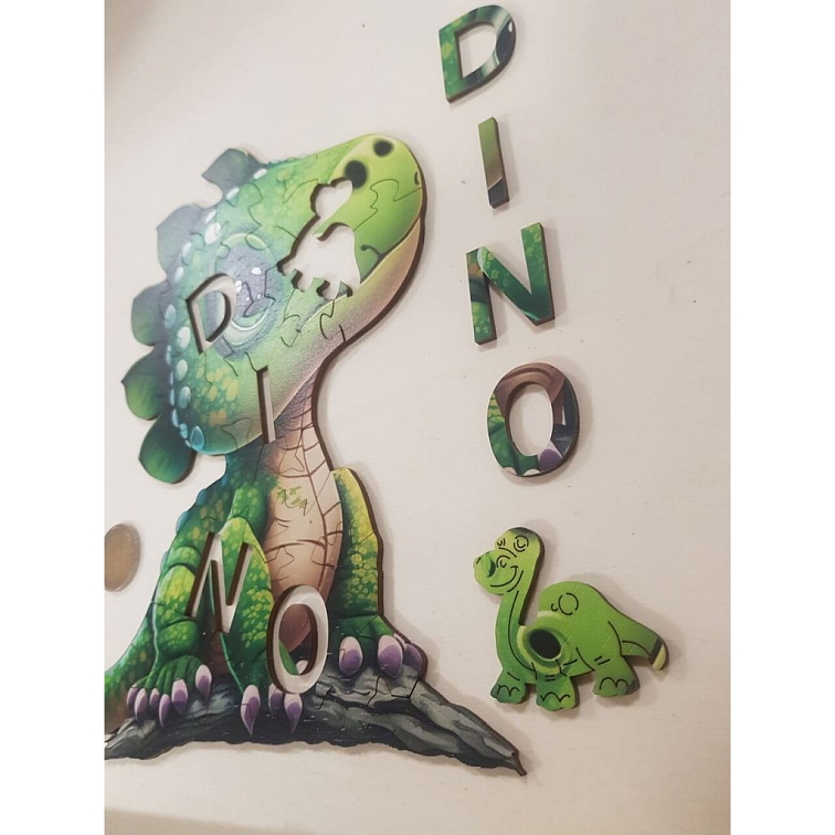Dino - Séria Abeceda - Drevené puzzle