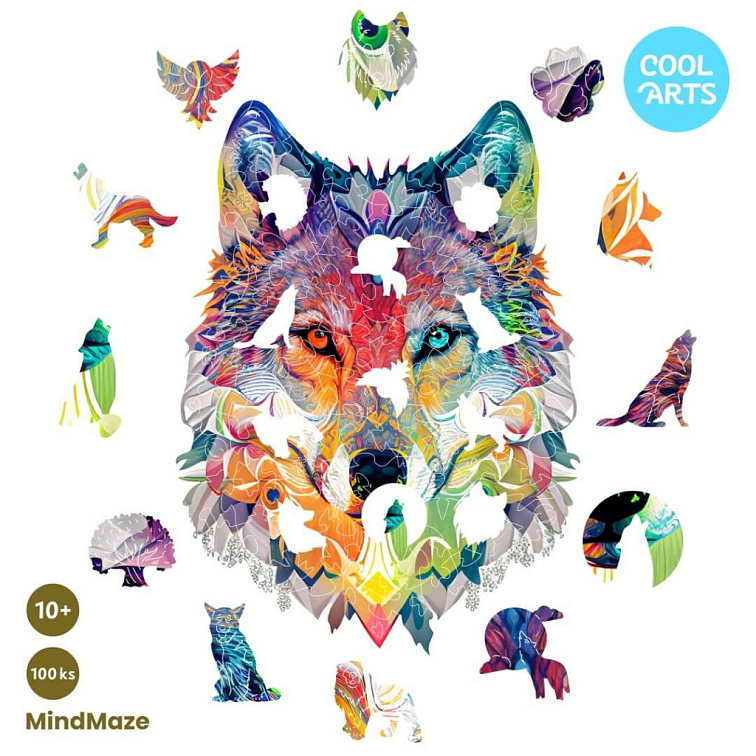 Vlk - MindMaze (100 ks) - Drevené puzzle