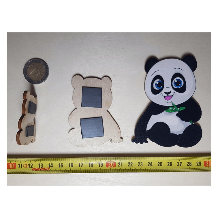 Panda - Drevená magnetka - CoolArts