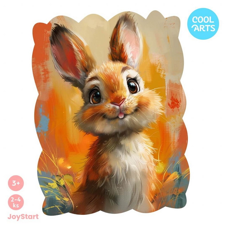 Zasnený zajko - JoyStart - Drevené puzzle