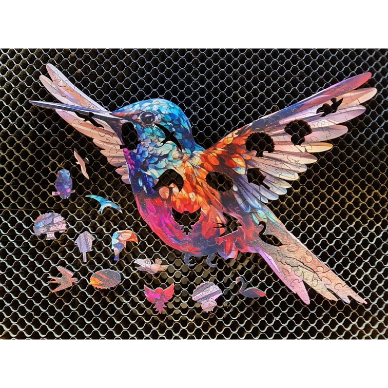 Kolibrík - Expert - Happy - Drevené puzzle (98ks)