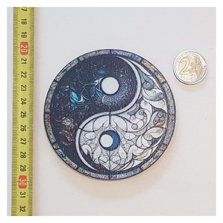 Jin Jang - Drevená magnetka - CoolArts