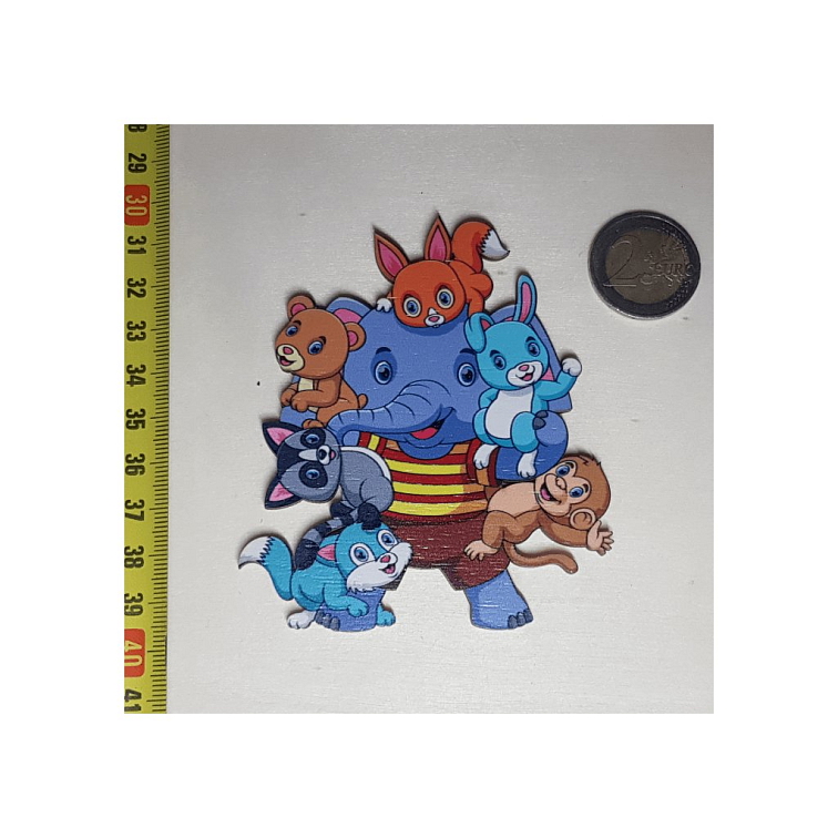 Zvieratká - Drevená magnetka - CoolArts
