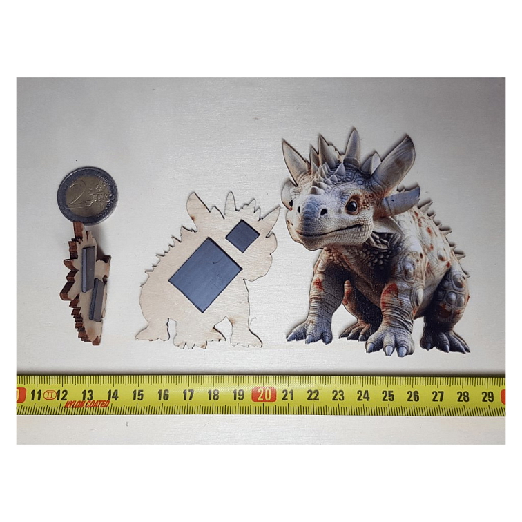 Dinosaurus - Drevená magnetka - CoolArts