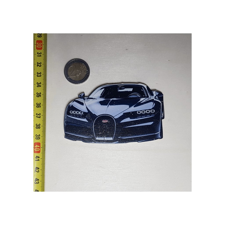 Auto Bugatti - Drevená magnetka - CoolArts