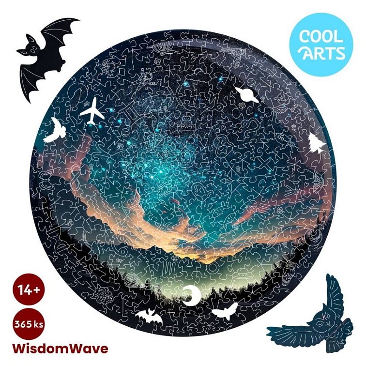 Hviezdne nebo - WisdomWave (365 ks) - Drevené puzzle