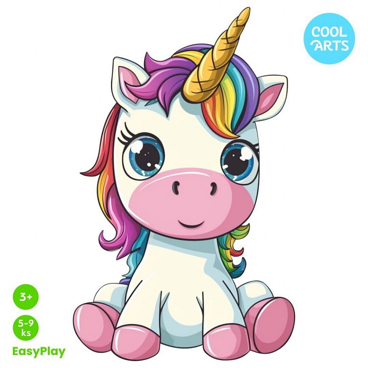 Malý unikorn - EasyPlay - Drevené Puzzle
