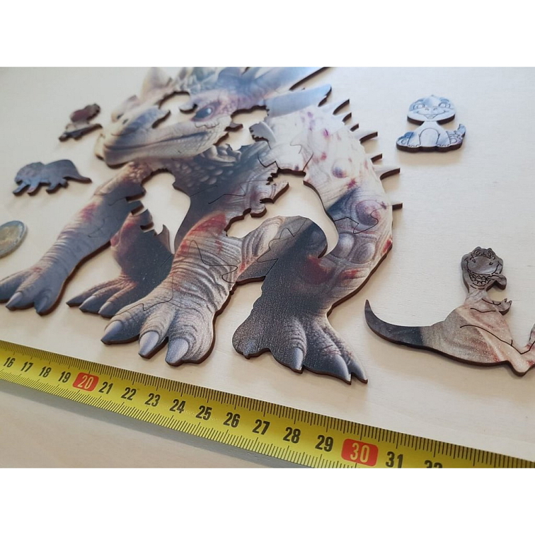 Dinosaurus - Séria pre začiatočníkov - Drevené puzzle