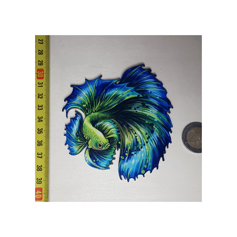 Tancujúca ryba - Drevená magnetka - CoolArts