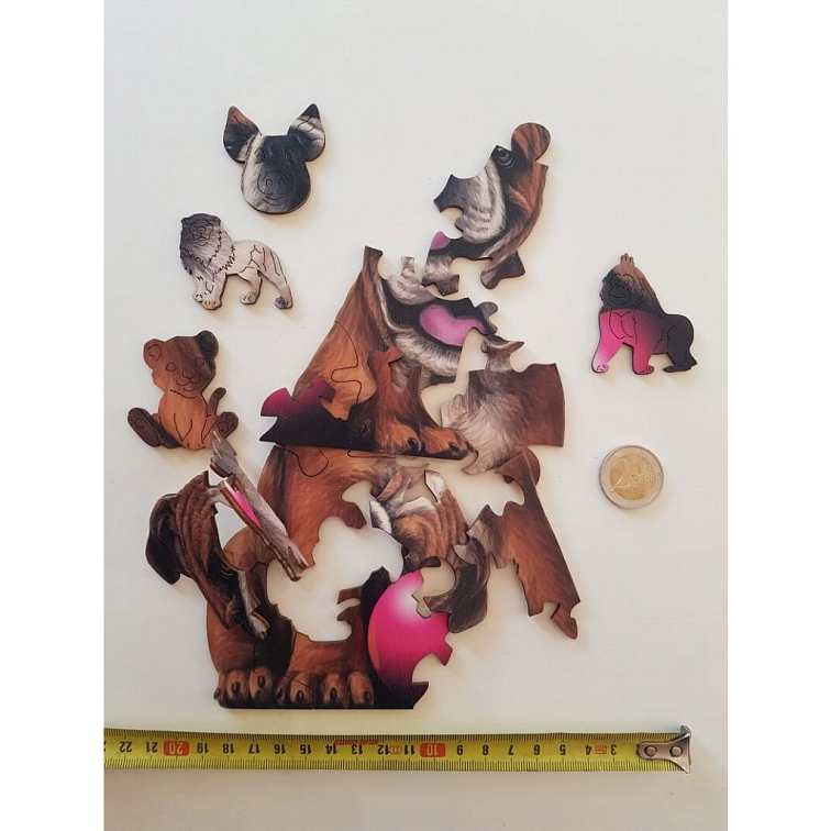 Drevené puzzle - Psík - Séria pre začiatočníkov