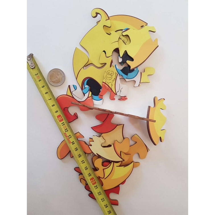 Drevené puzzle - Kačiatko - Séria pre začiatočníkov