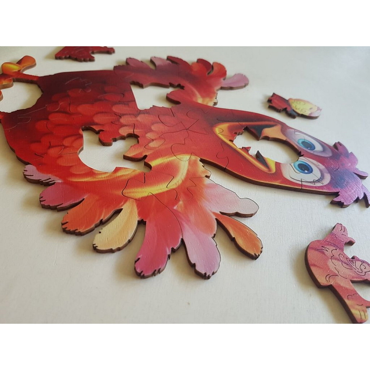 Bláznivá sliepka - Séria pre začiatočníkov - Drevené puzzle