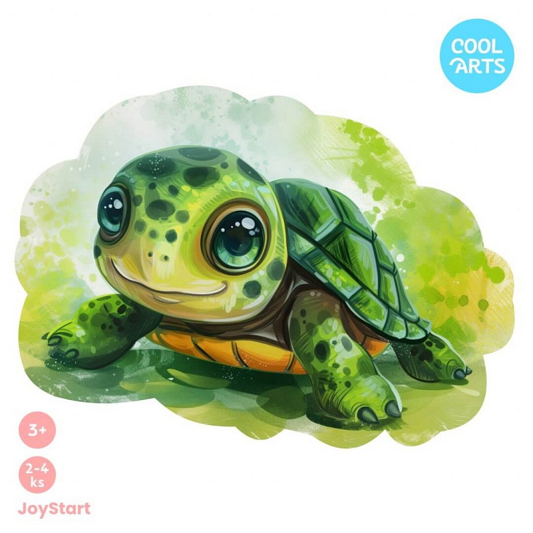 Zelená korytnačka - JoyStart - Drevené puzzle