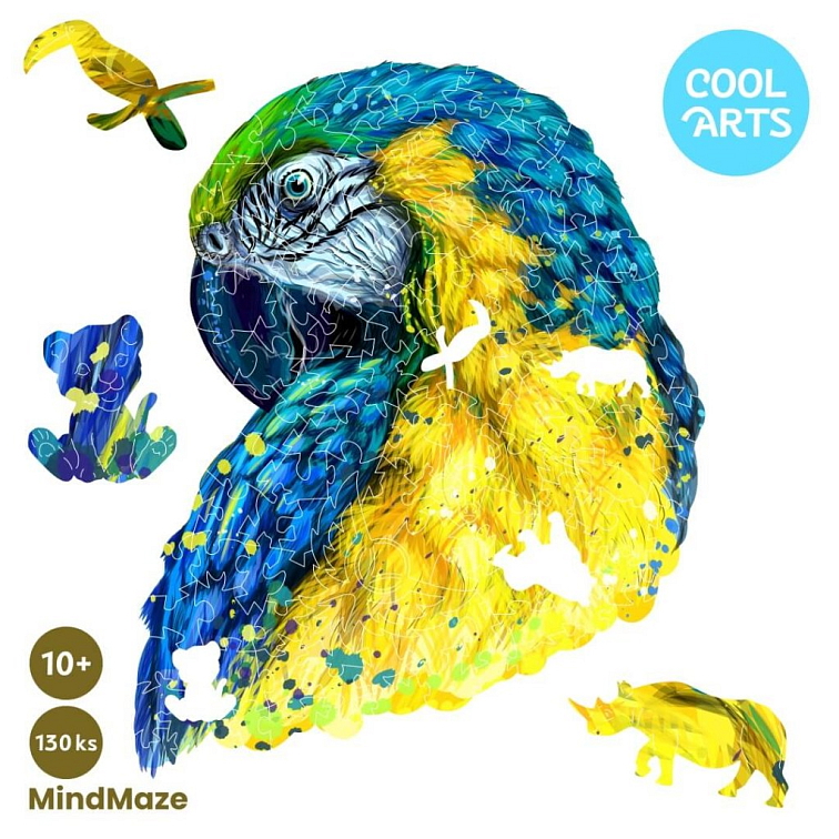 Čarovný papagáj - MindMaze (100 ks) - Drevené puzzle