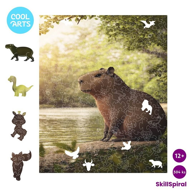 Kapybara - SkillSpiral (304 ks) - Drevené puzzle