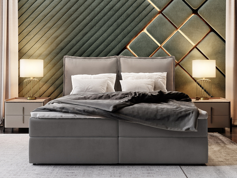 Kontinentální čalouněná postel LOTO (140 x 200 cm)