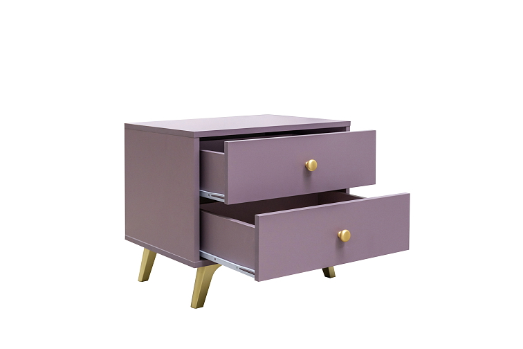 Noční stolek SIENA, 54 cm Fialová