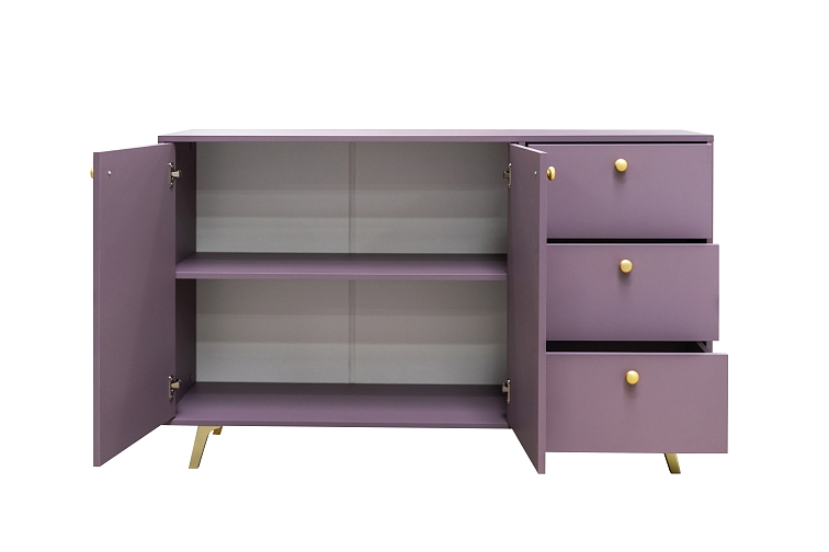 Komoda SIENA, 140 cm Fialová